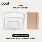 Pouf Holiday Duo